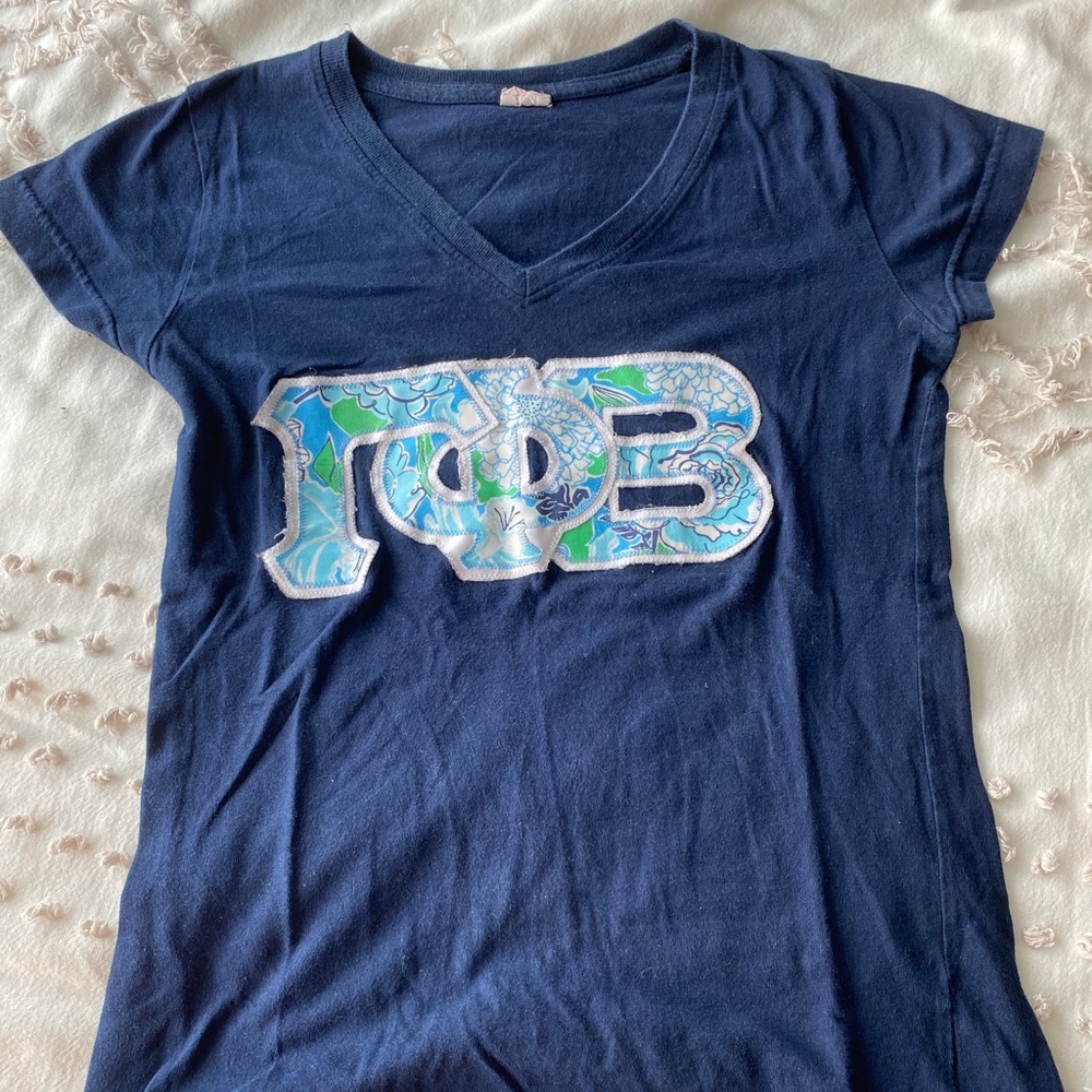 COPY - Gamma phi beta letter shirt